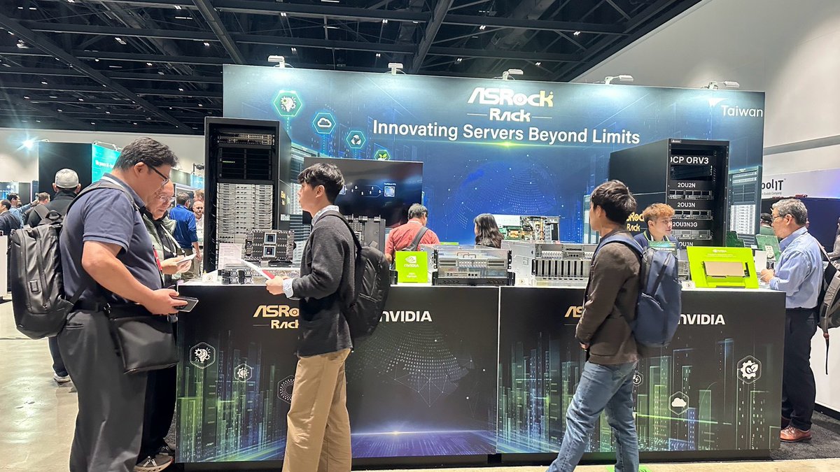 ASROCKRACK's tweet photo. That’s a wrap on the 2026 OCP Global Summit in San Jose. Thank you to everyone who stopped by Booth D37 over the past four days to talk hardware and examine our latest rack-scale and liquid-cooled builds.

#ASRockRack #OCP2026 https://t.co/UvJERqmax3
