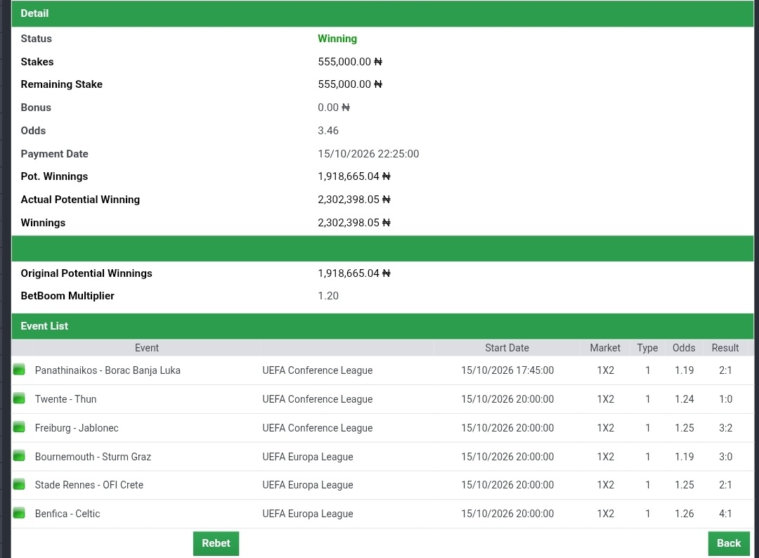 sportingking365's tweet photo. 3 ODDS WON 🏆

₦2.3M BOOMGRATULATIONS  🍏🍏🍏 https://t.co/BlZ6TXZogI