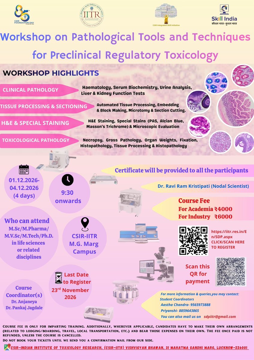 IitrSdp's tweet photo. ✨ATTENTION PATHOLOGY DETECTIVES- This one is for you!✨
#academias #industry #lifesciences #highresolutionimaging #microscope #phd #phdstudent #phdlife #phdjourney #researchsupport #researchtools
#skillindia #csirintegratedskillinitiative #csir #csiriitr #iitr #85yearsofcsir https://t.co/URDE7wZVSh