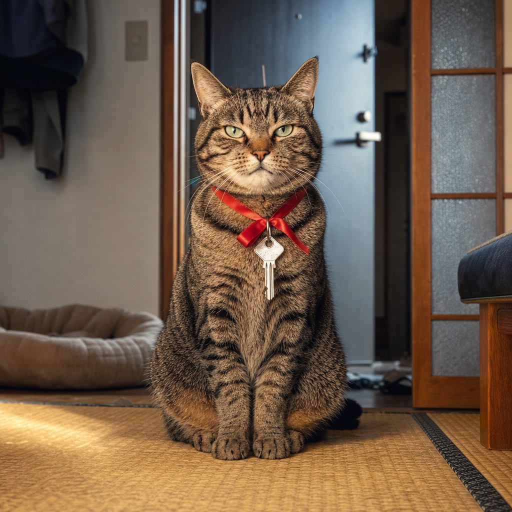 moshimo_labo_jp's tweet photo. もしも、家賃0円の物件に住めるなら。
大家のルールは、どれか1つ。

A 毎朝6時、大家とラジオ体操
B 玄関は24時間、開けっぱなし
C 大家の猫が合鍵を持っている
D 月に1回、大家の自慢話を3時間聞く

どれなら住める？ https://t.co/JC9fGgMDqb