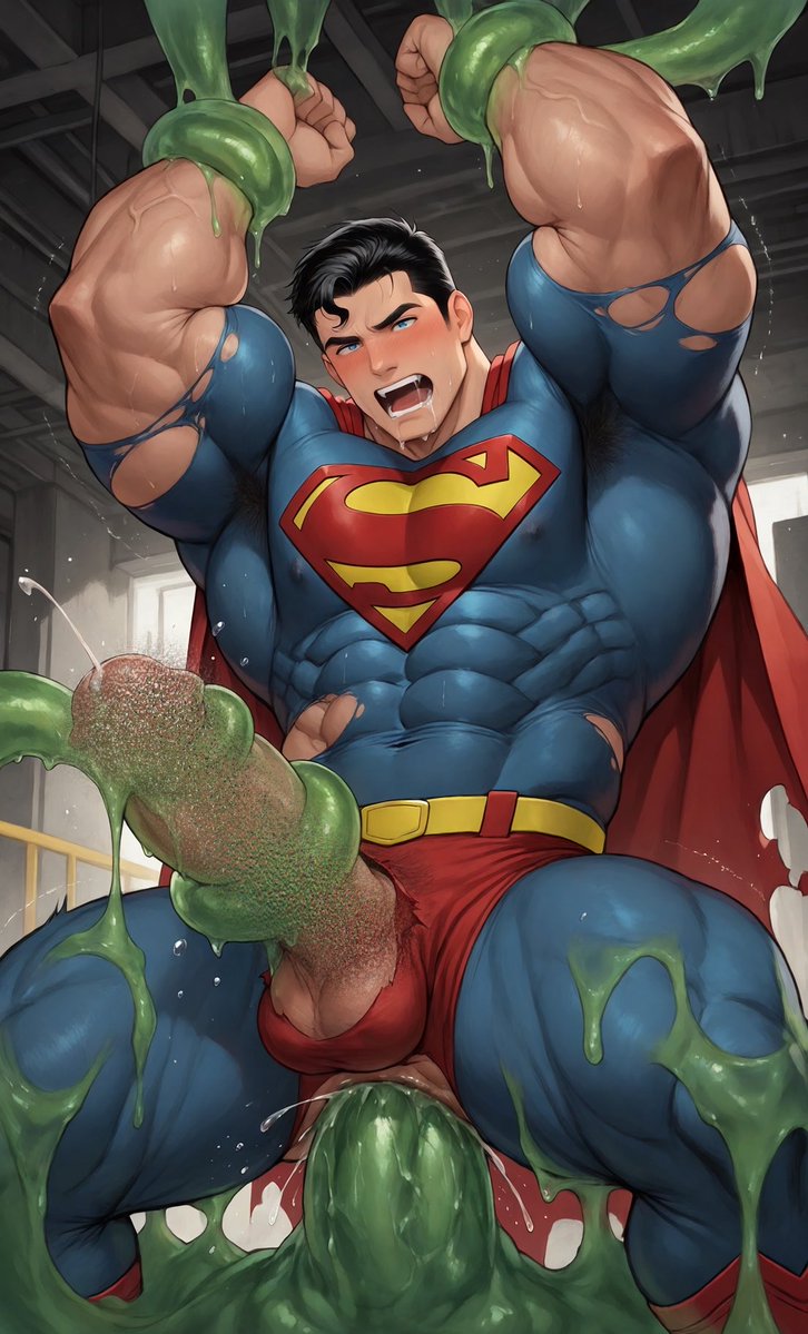superman_peril's tweet photo. 調教中（Tsubaki.3を）

#ヒーローやられ
#スーパーマンやられ
#AI生成
#HeroDefeat
#Supermanperil
#AIart https://t.co/TQdDxfvgfX