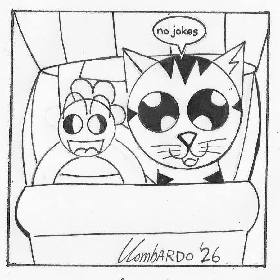slap_comics's tweet photo. Insert Joke Here
If you enjoy what I do, please support me on Ko-fi!
https://t.co/Y5tFtOxy1e
Also visit my Cafe Press store, click on the Link Tree
on my profile
https://t.co/OSBK4dDiBH
#hotairballon #adventure #catcartoons #catcomicstrip #comicstrips #comicstyle #comics https://t.co/WXeAcmotMV