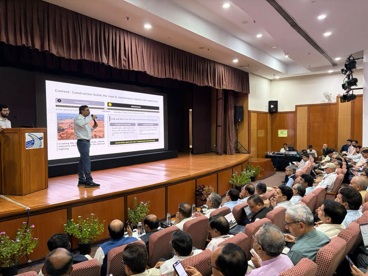 NHAI_Official's tweet photo. 🚧With an aim to strengthen technology-driven monitoring and maintenance of National Highways, NHAI organized a session on ‘Dashcam Analytics’ at Its Headquarters in New Delhi.

The session was led by Shri L.P. Padhy, CGM, NHAI and highlighted various aspects of National Highway monitoring using dashcam-based analytics such as process for submitting Action Taken Reports (ATRs), Key features of centralised Falling Weight Deflectometer (FWD) etc. The session was attended by NHAI officials both from the Headquarter and field offices.

Here is a glimpse of the session.

#NHAI #DashcamAnalytics #HighwayMaintenance #RoadSafety #HighwayInfrastructure #BuildingANation