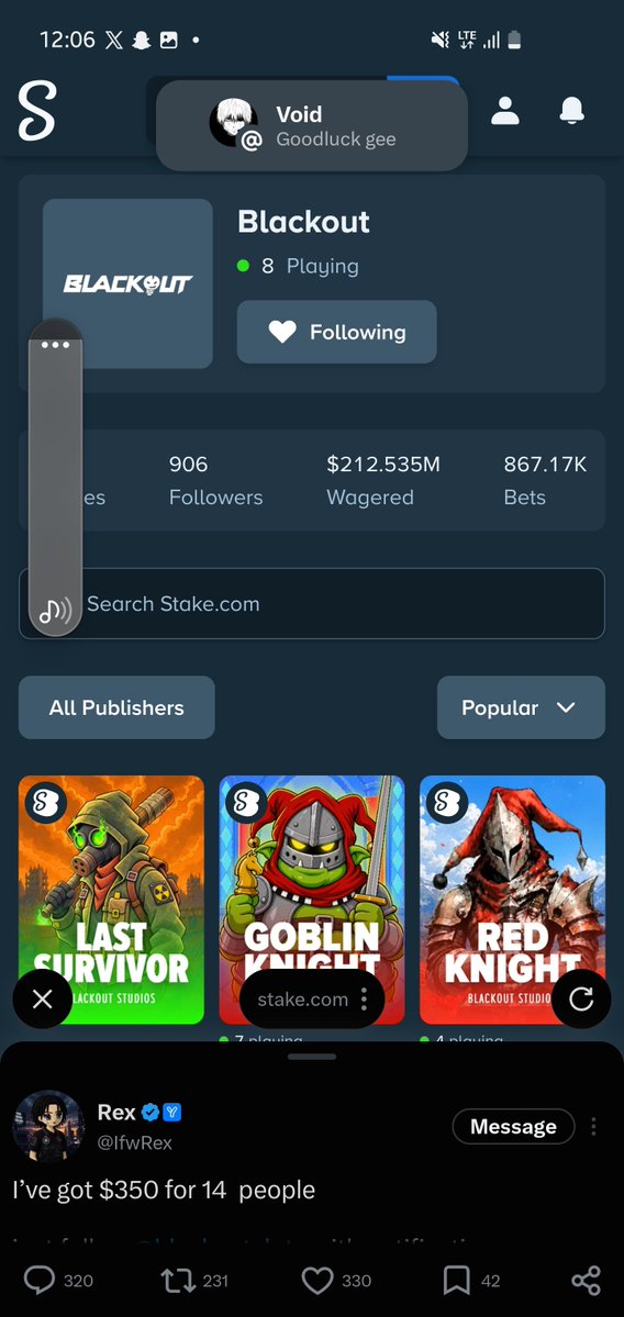 Adexx_1's tweet photo. @IfwRex @blackoutslots Goodluck to me 

Stake id: Adexx01

DyCfRnwhNzyMPt2XHsXcuHkzgMFD36szoMLAdST96QQV https://t.co/h60gqOKNPj