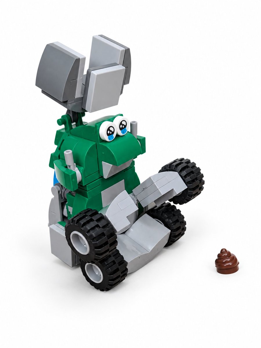 poyotto555's tweet photo. 「目の前の汚物を絶対に触りたくない清掃ロボ」

#レゴ #LEGO #legomoc https://t.co/j81oe1UAvy