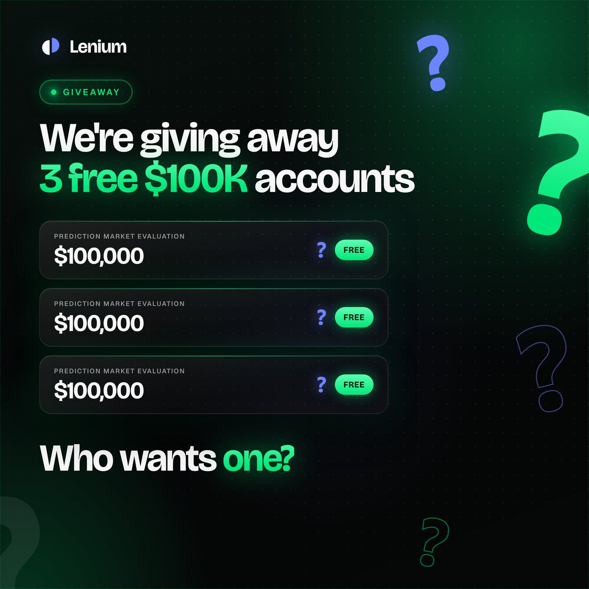 Lenium_Capital's tweet photo. Did someone say giveaway ?
👉https://t.co/Zk1NbCIqJJ https://t.co/i376trhLAh