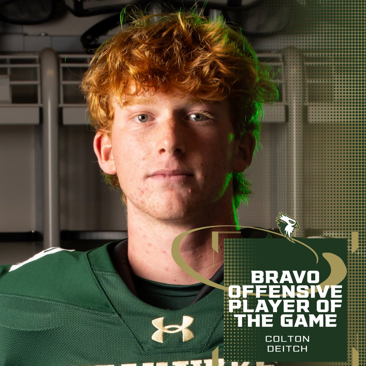 FootballSba's tweet photo. Bravo Awards — @coltondeitch and TY Fairley

Congratulations to our Bravo Players of the Game: Colton on offense and Ty on defense! Proud of these two Seahawks for their effort, competitiveness, and commitment to getting better together.

#RISE #SBAFootball2pt6 #BeMore4Others #ProtectTheMission #Pursuit