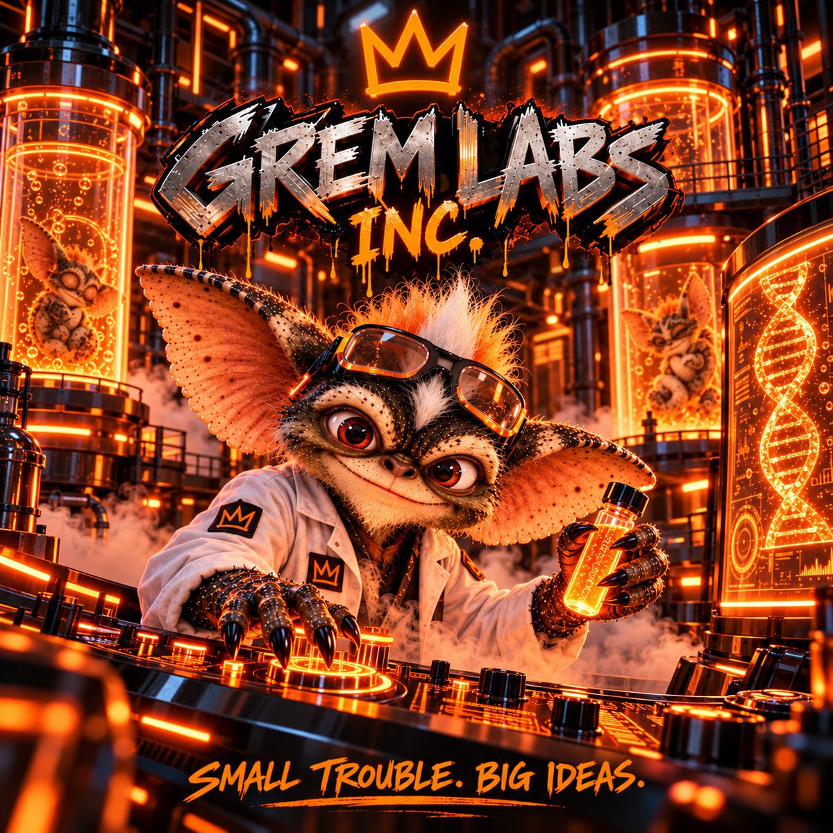 GremLabsInc's tweet photo. The mastermind Dr. Grem is in the 
lab🧪 Grem Labs Inc. is here to build a reputation around crazy creative experiments🧬 

JOIN the community to be apart of the newest name in crypto🪎

TG: https://t.co/yrzt6ZiHdj
 
#sol #crypto #gremlabs