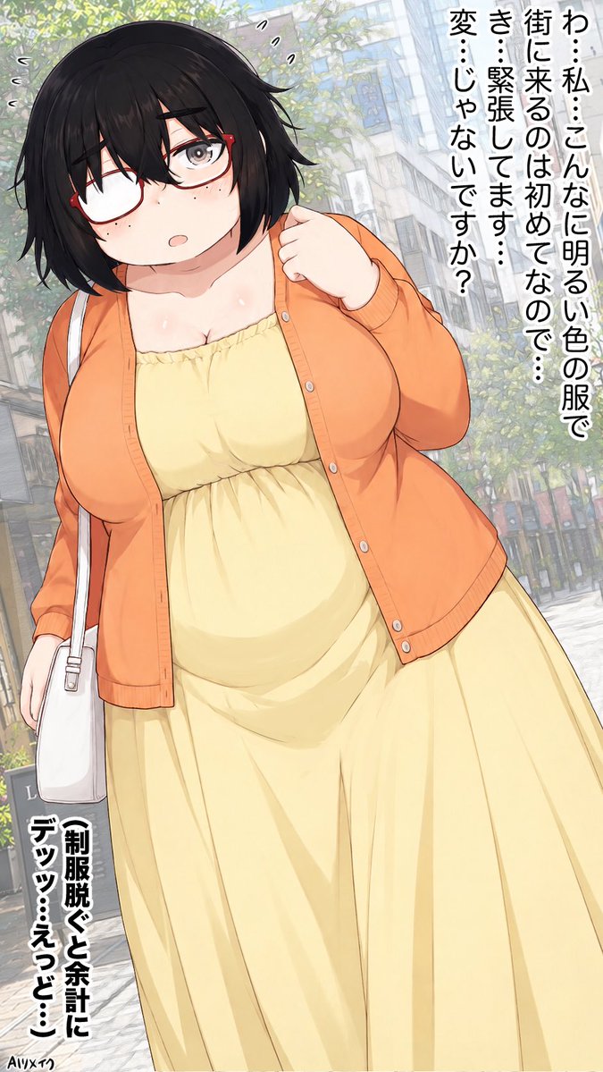 poinuxe_1's tweet photo. ぽっちゃり地味子ちゃん
勇気を出して街に繰り出す！ https://t.co/xFvr1IUCh0