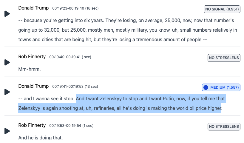 AaronBlake's tweet photo. This is a tell. Trump almost tells Putin to stop hitting Ukraine. But then he stops himself and shifts to keeping the focus on Zelensky and oil refineries.

(This despite Russia having apparently first broken Trump's self-declared energy ceasefire.) https://t.co/ARST9cbNxe