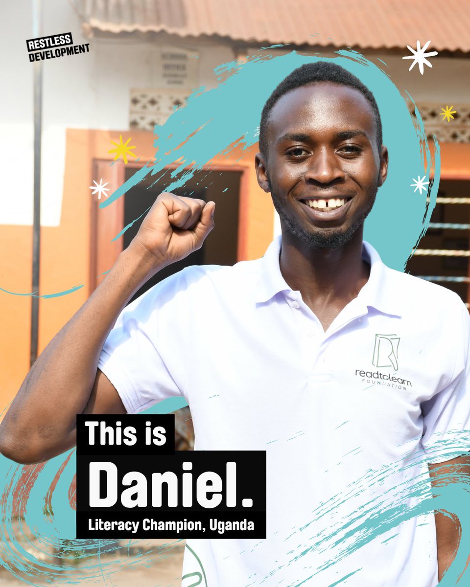 RestlessDev's tweet photo. 🤝 Meet Daniel, a Literacy Champion with the Read to Learn Foundation @ReadtoLearn01, a youth-led initiative supported by Restless Development in Uganda! 📚✨ https://t.co/romAO0F7PG