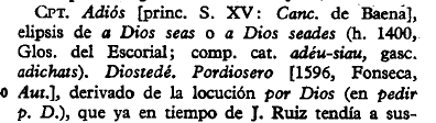 ladrondesabado's tweet photo. Me gusta que hay semejanzas con nuestro "adiós".

P.D.: Vean dentro del hilo ese: un tuitero osó discutirle la etimología al mismisimo diccionario y se le están cagando de risa. Merece hasta quedar como meme. https://t.co/vbwBJZGb02
