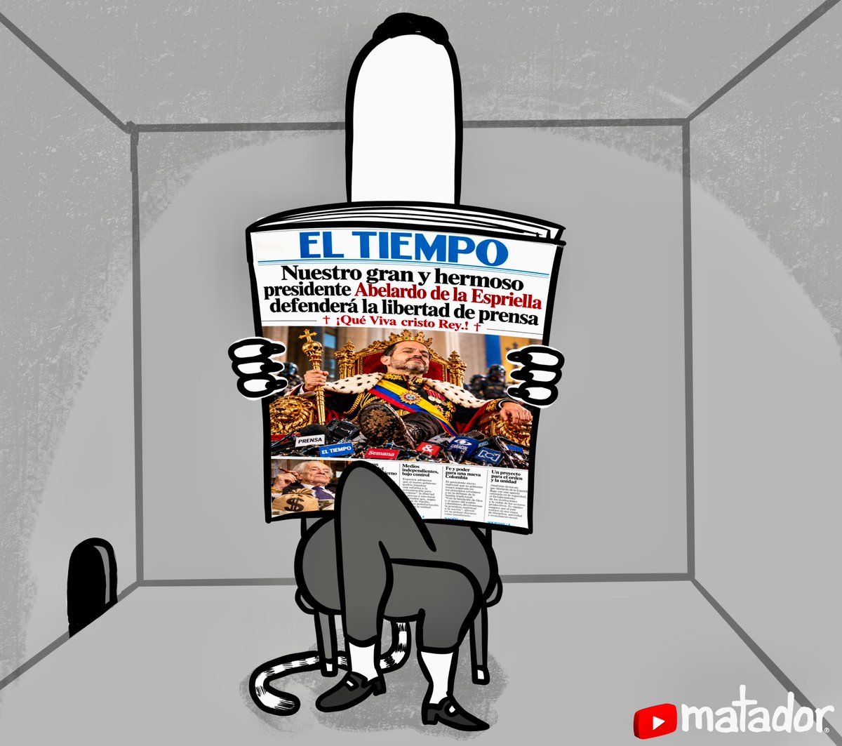 Matador000's tweet photo. Los grandes medios colombianos se arrodillaron ante el poder y perdieron lo único que no se compra: la credibilidad.

Sus audiencias migran al periodismo independiente en redes.

No es que el periodismo esté muriendo. 

Es que la gente dejó de creerles.

¡Firmes por la patria! https://t.co/YaDNCNy9Lp