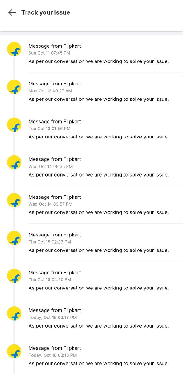 VineethPanickr's tweet photo. @flipkartsupport My MacBook order is still undelivered. Since Oct 11, I've received the same update, "we are working to solve your issue," with zero ETA or resolution. Please escalate and give me a real timeline. This is really pathetic service @flipkartsupport @Flipkart https://t.co/DpFQBrOKQg