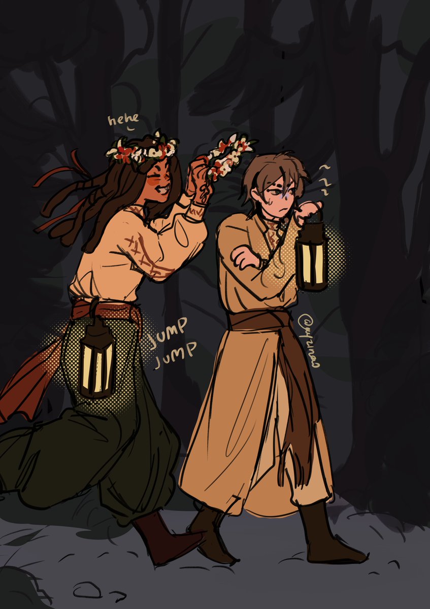 bomryuu's tweet photo. Jankatober Day16: Free topic 

making my fav ship wear traditional clothing of my culture, bc artistic freedom is beautiful 

#jankatober #janka https://t.co/9lLC1nnRNN