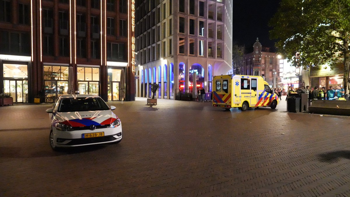 Steekpartij op Martinikerkhof in Groningen