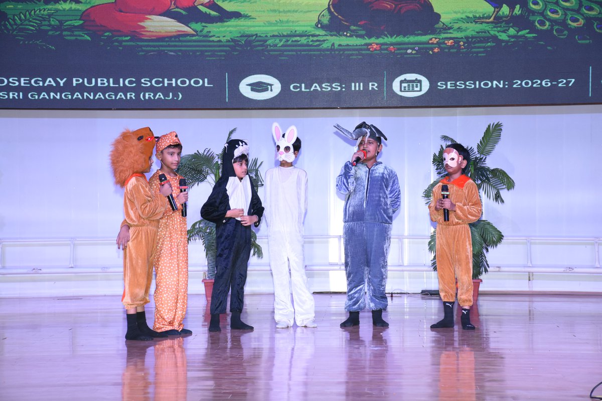 NosegaySchool's tweet photo. ANNUAL PRESENTATION | III-R | TOPIC - THE LION AND THE HARE
https://t.co/OLhs0N95VA
#SchoolCelebration #Education #Students #Teachers #Kids #Children #StudentPerformance #StudentTalent #StudentAchievement #CBSE #Kindergarten #Hostel #SriGanganagar #Rajasthan #India https://t.co/IYEIrECFNa