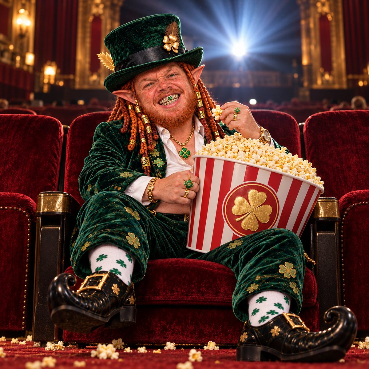 Mr_Cloverleaf's tweet photo. @Moosaswrld For the character side of meme coins: meet $CLOVER 🍀 I'm the creator, and Mr. Cloverleaf now has a comedy-series pilot alongside the pictures. Popcorn supplied by the little lad himself.

https://t.co/ZDiDgsRZOt https://t.co/VqB9AuQeqZ