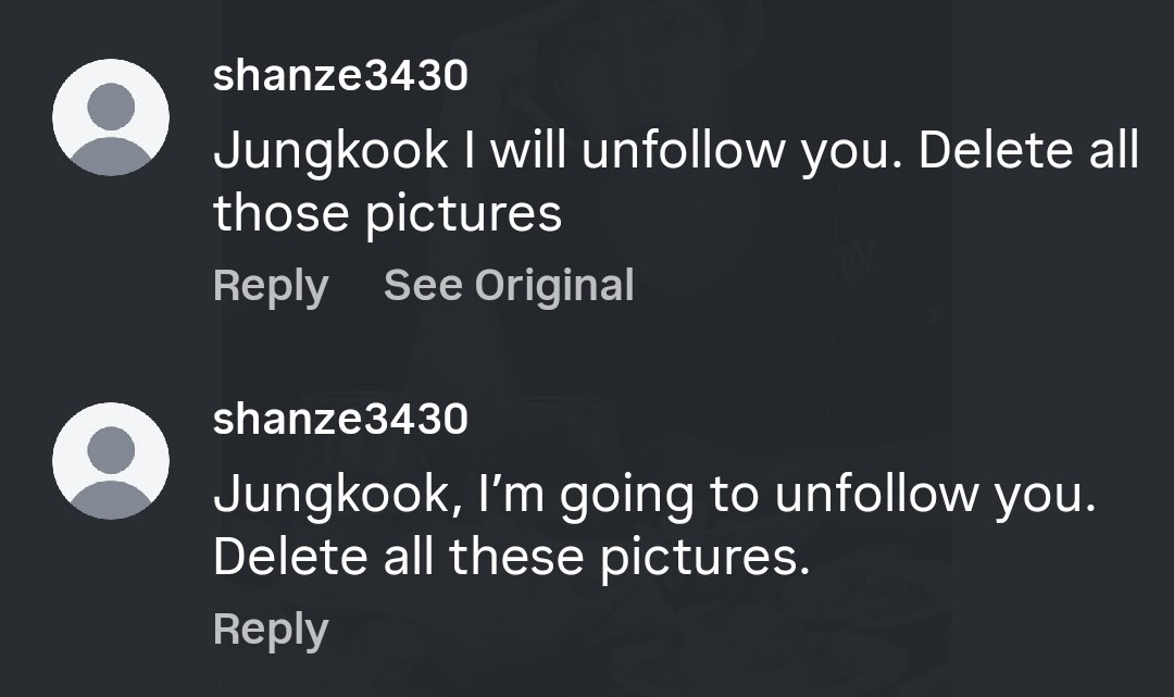 taekookie_ash's tweet photo. The comments on Jungkook stories are hilarious 😂😂😂😂😂 https://t.co/L9kGks3nRP