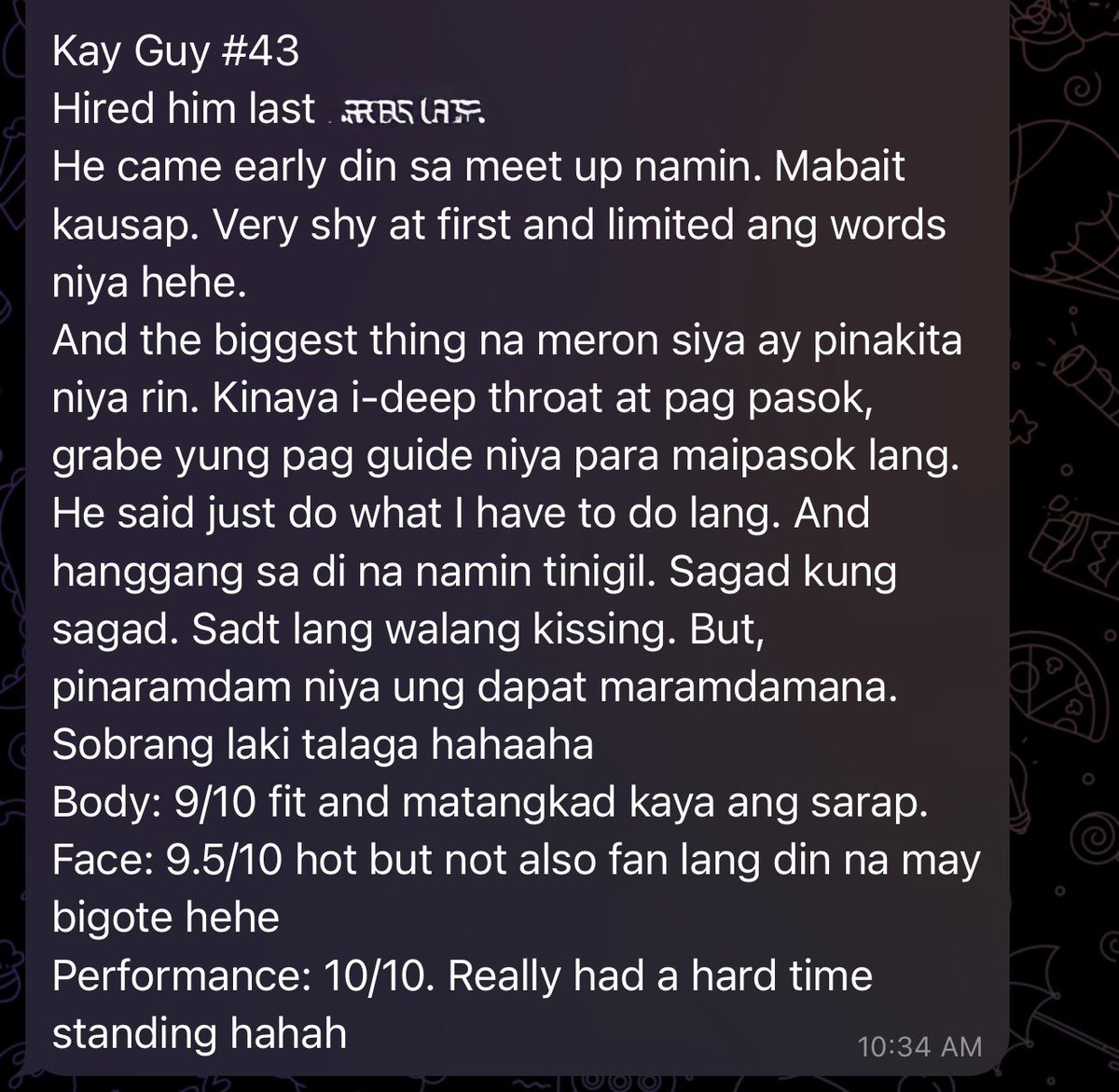 NCR_MilkerPH's tweet photo. 🛑FEU GUY #43 CLIENT FEEDBACK🛑

Maraming salamat po sa tiwala boss. Looking forward sa next bo*king niyo soon. :)

Wanna h*re my Quality Models?
DM me for face reveal &amp; details. 👌

TG: https://t.co/dqWBMe80c8 https://t.co/aifr0A2j20