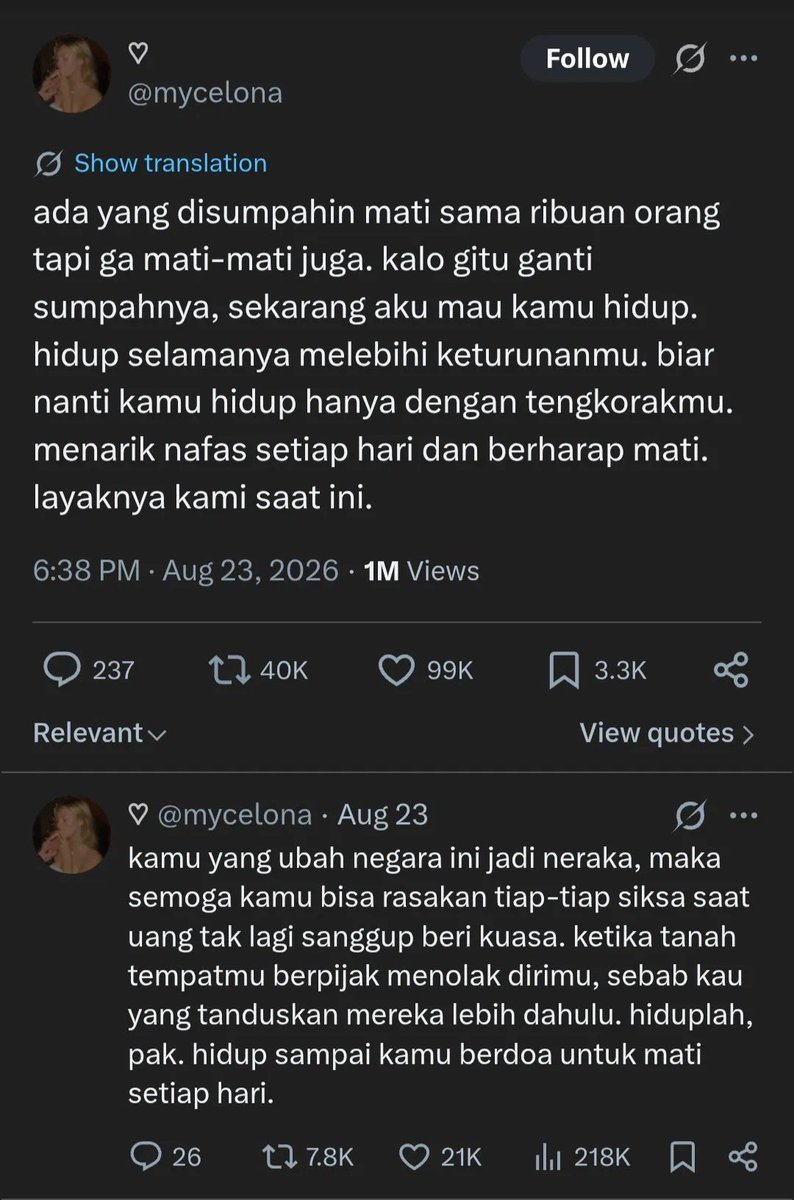 inipiian_'s tweet photo. doa buat wowo
besok ultah ke 75, jujur merinding https://t.co/9JDfpyuzT3