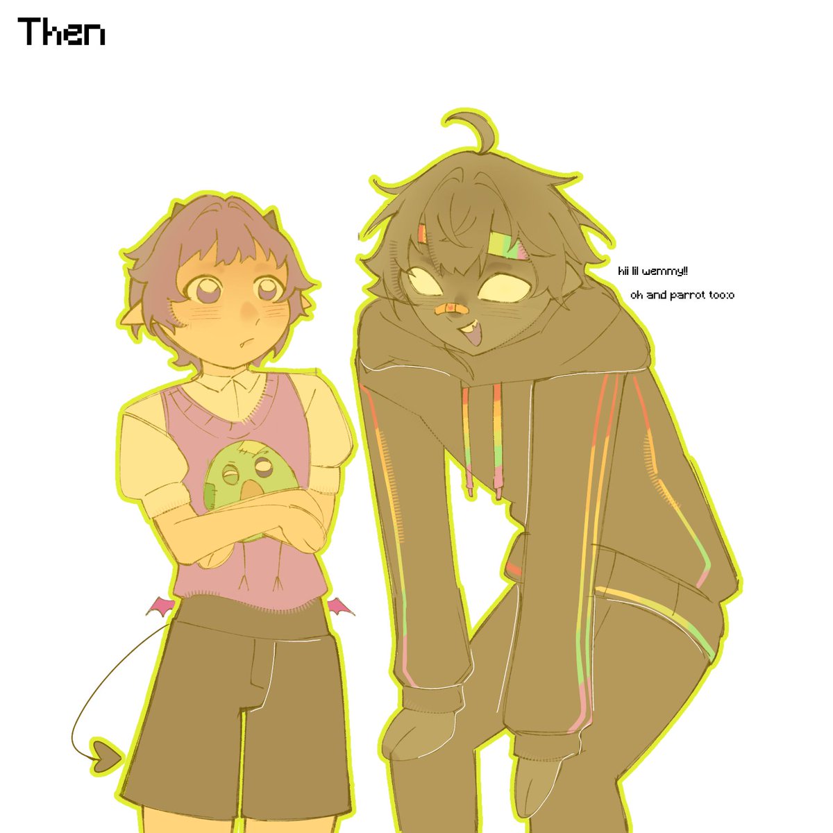 b9head's tweet photo. (protags siblings hc) growth spurt #wemmbufanart #spokeisherefanart https://t.co/mZL2YsI4Wo