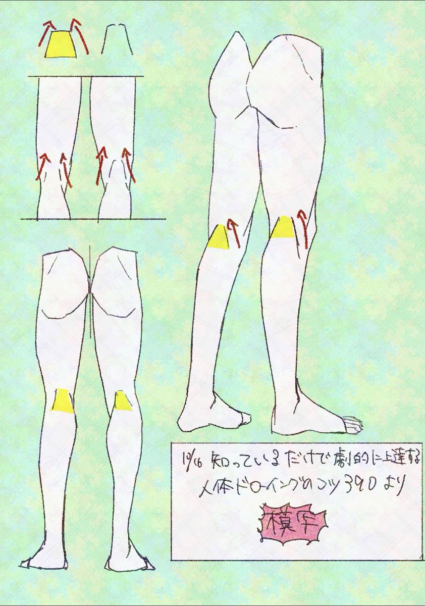 buchi_pastel's tweet photo. #人体ドローイングのコツ390 
膝裏！！キュってなってるのいいよネ… https://t.co/y5eDrpz558