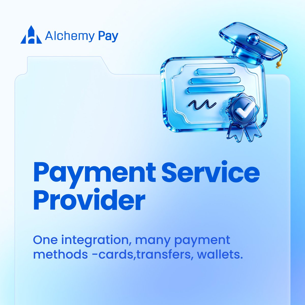 AlchemyPay's tweet photo. 🏦 Payment Service Provider (PSP): one integration that lets merchants accept multiple payment methods — cards, transfers, wallets.

#AlchemyPay is a hybrid PSP: one API/checkout for both fiat payment methods and 150+ cryptocurrencies.

$ACH https://t.co/RdhCMIXjL0