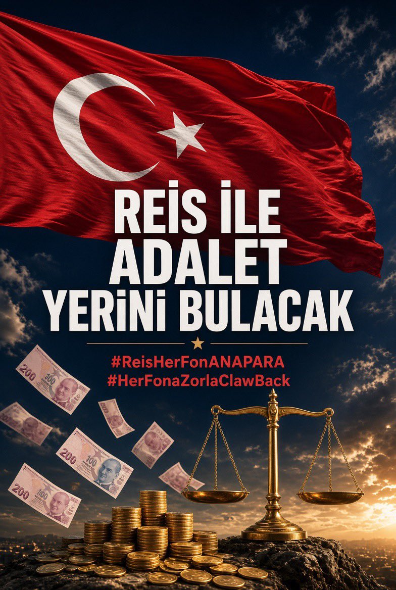 keniross10's tweet photo. Reis’in sözüyle adalet yerini bulacak!
Her fonda ana paramız iade edilecek, haksız kazançlar zorla clawback ile geri alınacak. Yanındayız, arkasındayız Reis.
#ReisHerFonANAPARA
#HerFonaZorlaClawBack
@RTErdogan @iletisim https://t.co/GP6oBzNm6W
