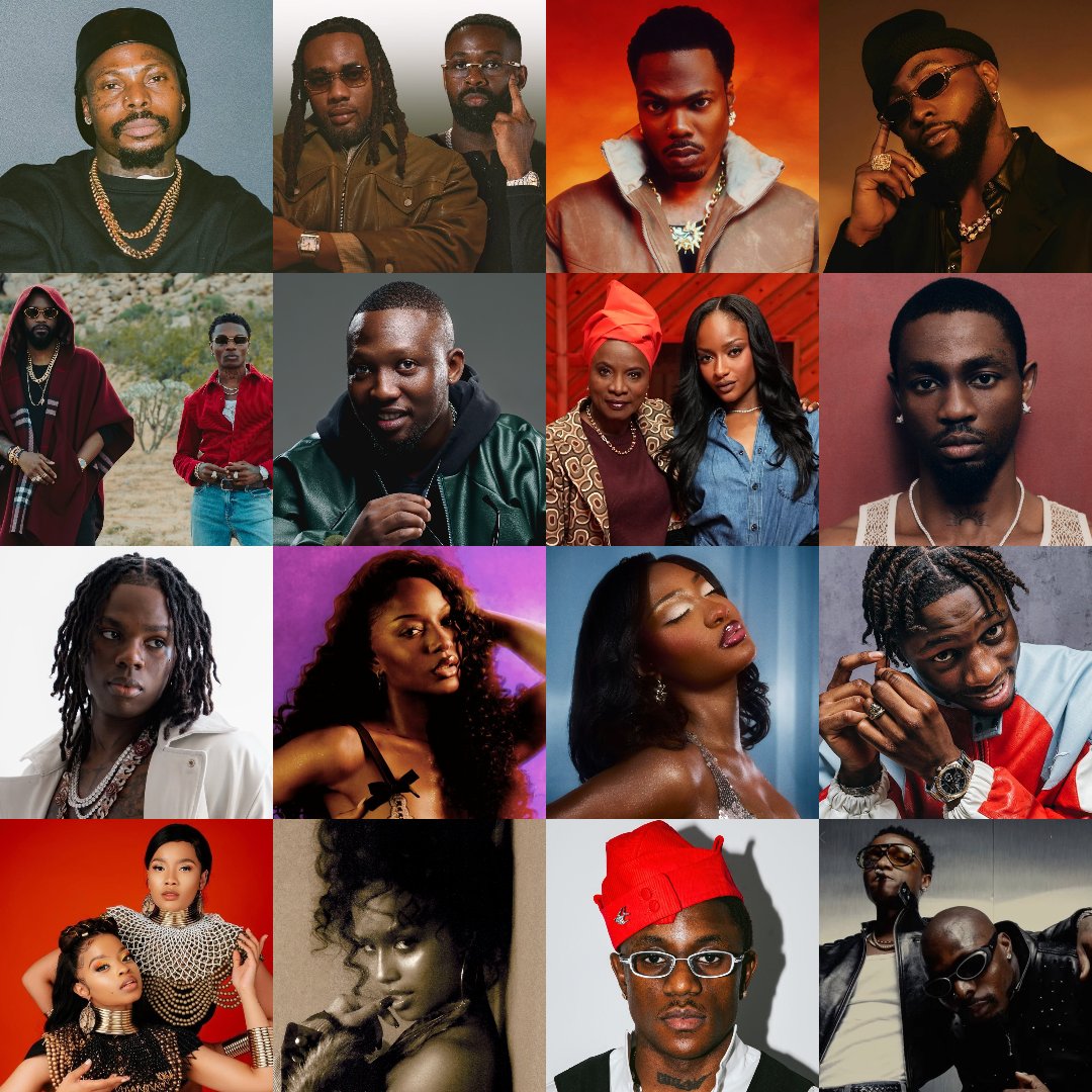 TheGrammyGuru's tweet photo. Some of the songs submitted to Best African Music Performance at the 2027 #GRAMMYs.

Only 5 songs can be nominated. https://t.co/vdAS5A2OOZ