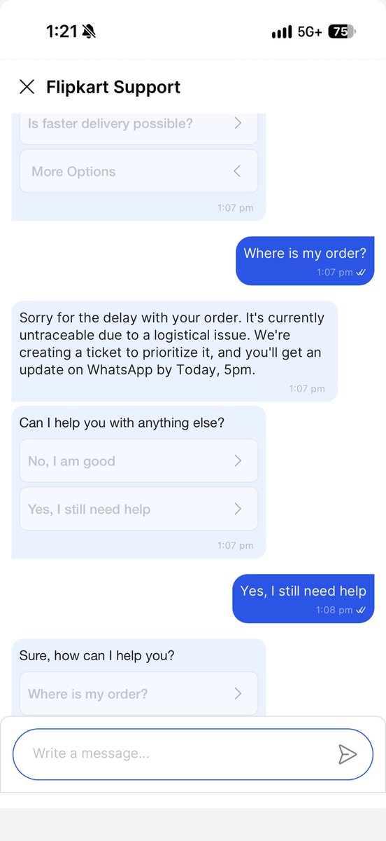 askpranavraj's tweet photo. Dear @Flipkart, how is this acceptable? My laptop has still not been delivered, and for the past ONE WEEK, all I’ve been hearing is, “You’ll get an update soon.” But there’s no delivery, no proper resolution, and no clear answer.
#BBD https://t.co/VOHaH4KxhX