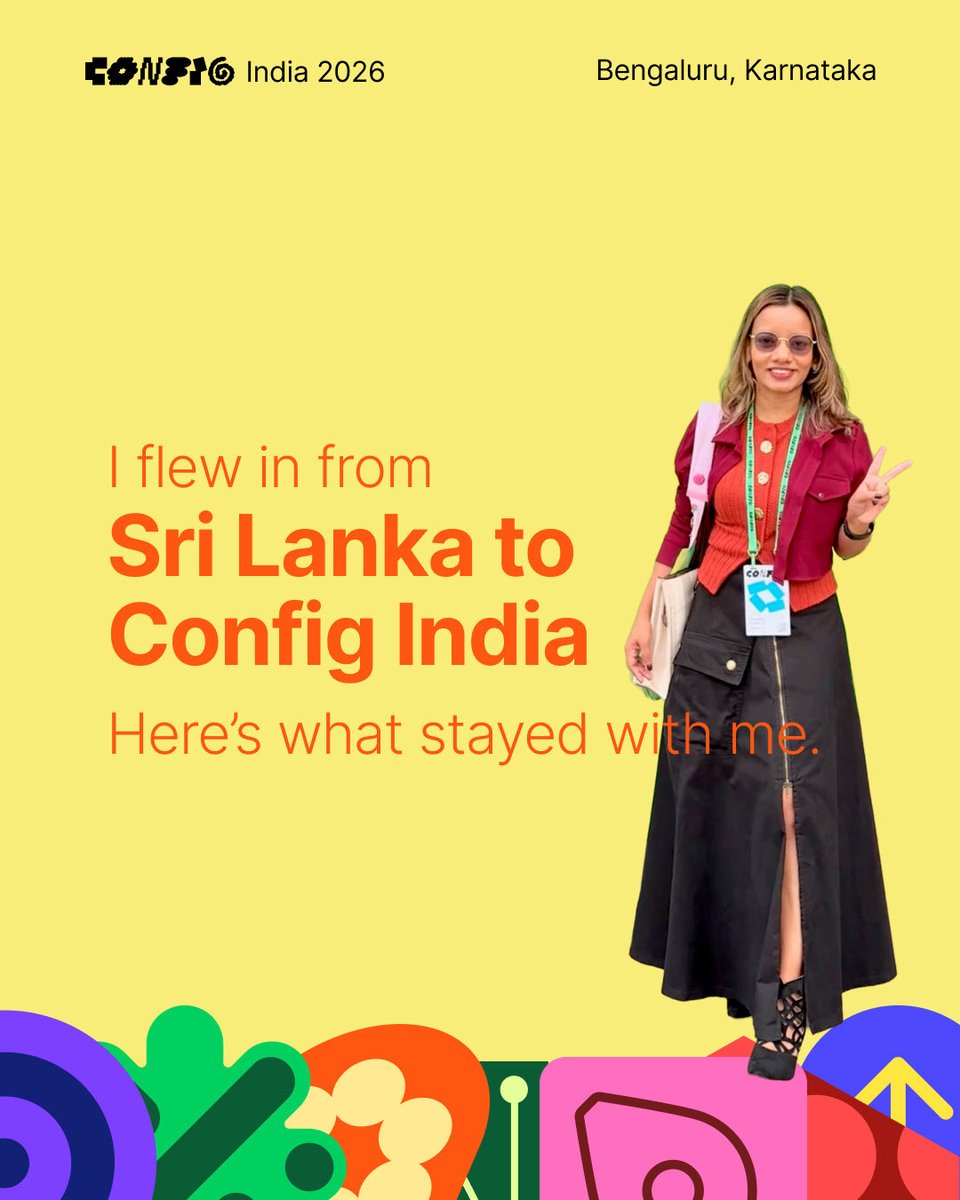 nadeeka_design's tweet photo. 🧵1/3 
A quick #ConfigIndia2026 recap before I leave #Bengaluru 

More to unpack soon! ✈️

Thanks Figma India, FoF Bangalore for the warm welcome and @ifs for getting me here. 

#ConfigIndia #Figma #UX #ProductDesign https://t.co/n5K2ipWYuL