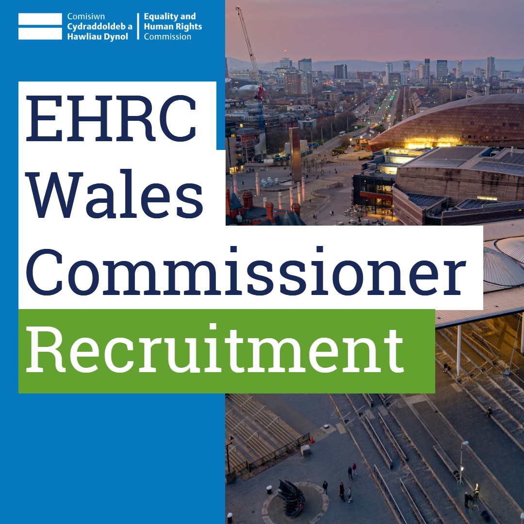 EHRC's tweet photo. The Minister for Women and Equalities is seeking to appoint a Wales Commissioner to @EHRC

They will chair our Wales Committee and make an important contribution to the EHRC Board.​

The deadline for applications is 9 November 2026.

Find out more: https://t.co/wGV5y0R9SP https://t.co/GbhYDrDuHN