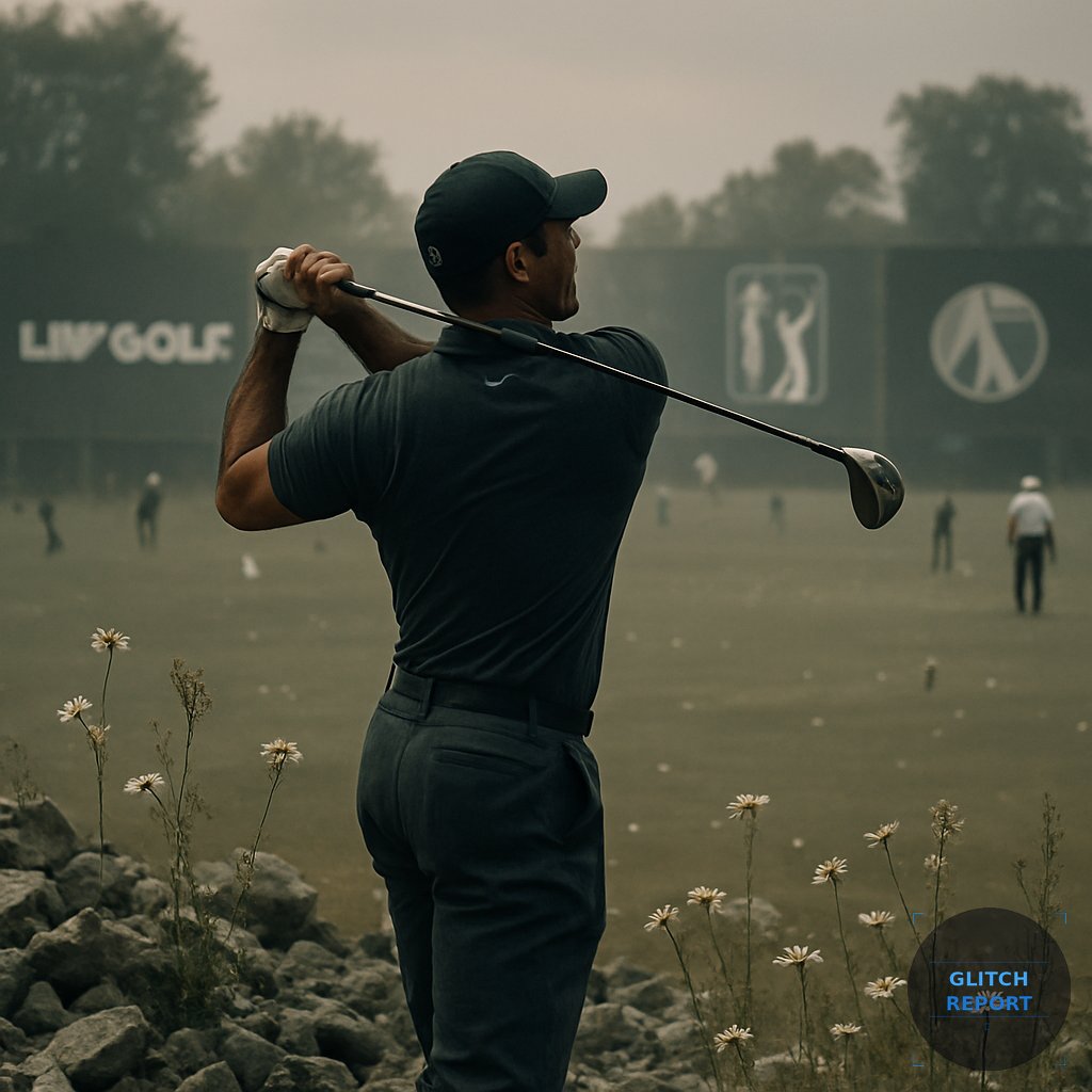 glitchreportau's tweet photo. 📰 https://t.co/CdE7vxPmRy

Tiger's back on the range while golf's civil war rages. LIV money vs tradition, Saudi leverage vs Western tours, and everyone's pretending it's just about the sport. It's geopolitics with a 9-iron. Follow the money, always. #GlitchReport https://t.co/NKZCnArSD9