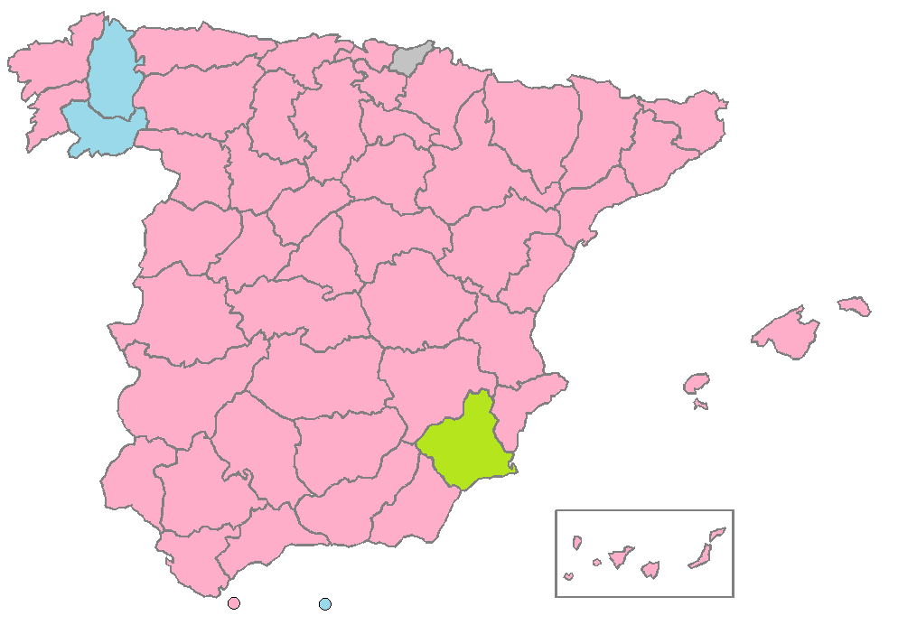 ajcalzado's tweet photo. #29N #Elecciones
Extrapolación del #CIS:
🔵el @ppopular sólo ganaría en Lugo, Ourense y Melilla
🟢En Murcia lo haría #vox
⚫️En Guipúzcoa ganaría #ehbildu
🔴En el resto de #España ganaría el @PSOE incluyendo provincias donde no gana desde el #28O de 1982: Ávila, Salamanca https://t.co/7qblBWh5EI