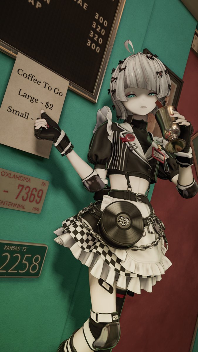 cyberpsycho0811's tweet photo. 「愛想は別料金です。」

#かふぇゆりフォトコン2026 
#brochiManac_3D https://t.co/IAW3s947Xt