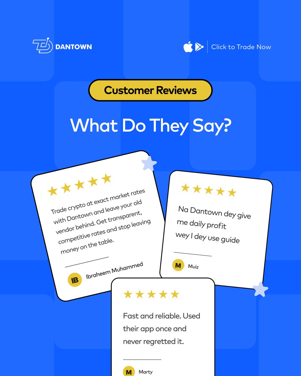 godantown's tweet photo. TGIF Dantown fam! 🥳 

Take $100 out of your Dantown Wallet and have fun. You've earned it. 😉

Don't just take our word for it. Swipe to see what our community says. 💙 https://t.co/AebvemZBMk