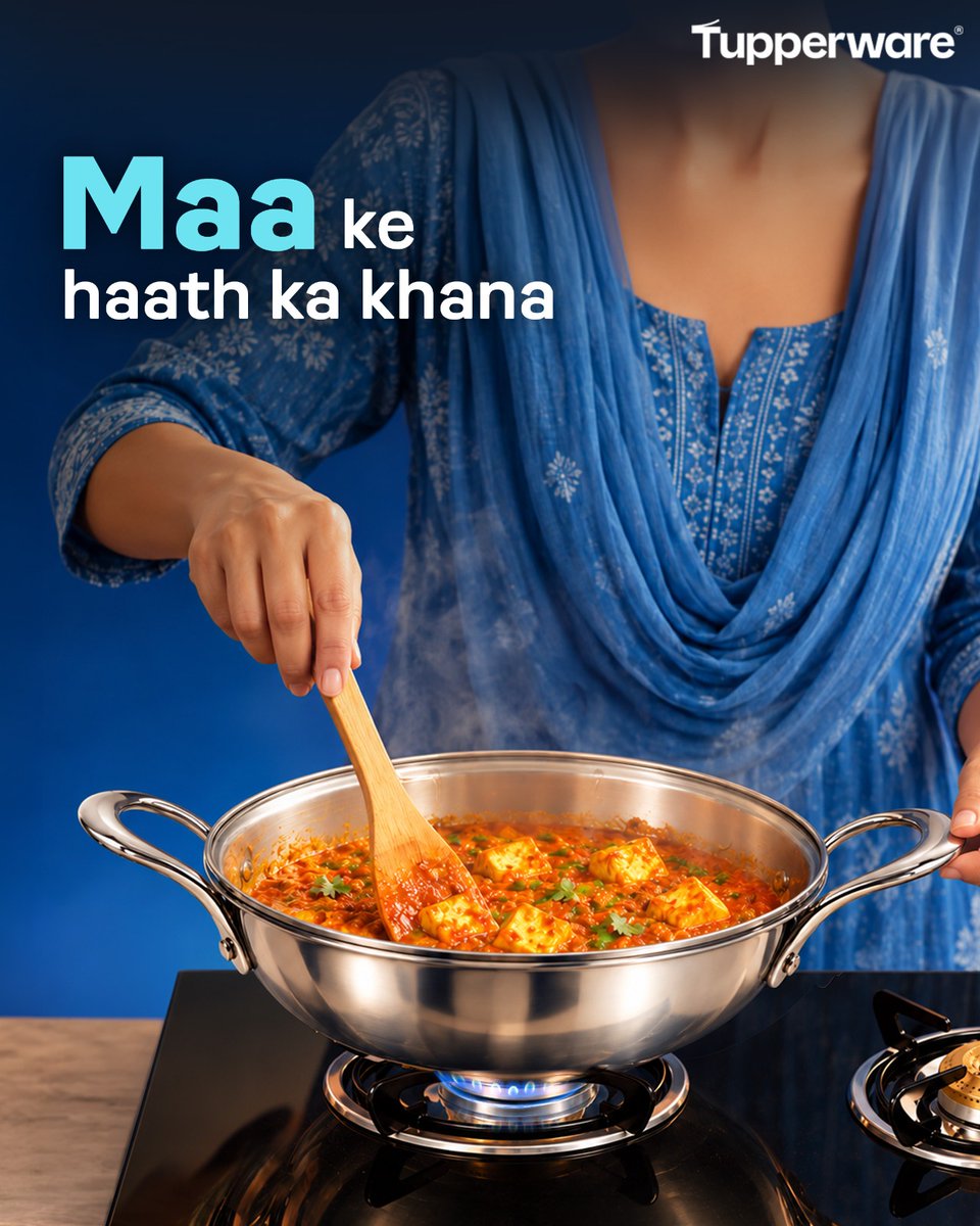 TupperwareIN's tweet photo. This #WorldFoodDay, celebrate the ultimate comfort food, cooked with endless love and served fresh with Tupperware Essentials.  

#TupperwareIndia #FreshnessLocked #KitchenEssentials #ServeWithLove #GharKaKhana https://t.co/Gba7Dk8k24