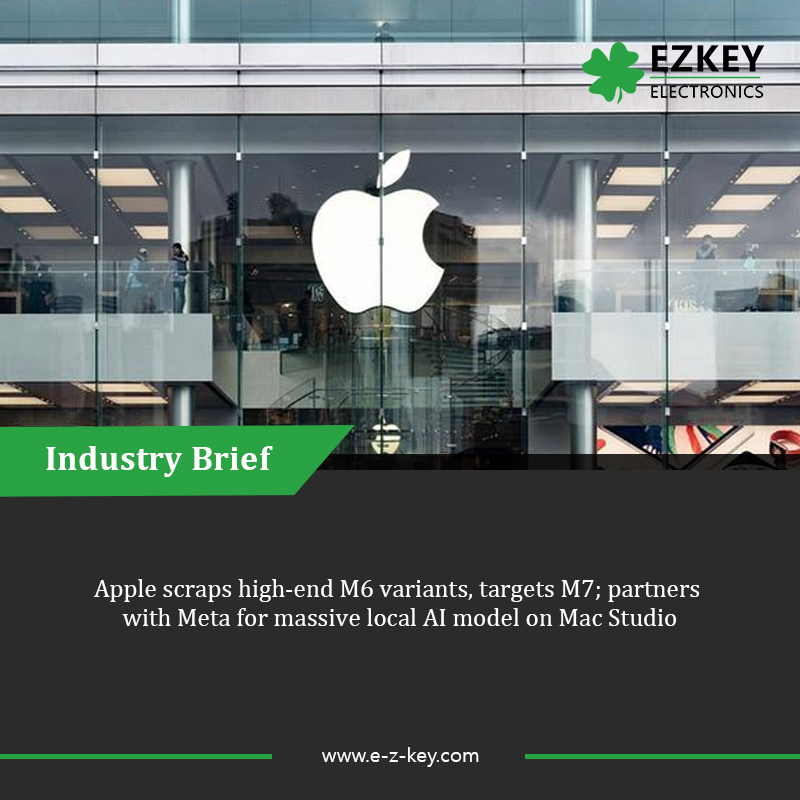 Ezkey_World's tweet photo. Apple scraps high-end M6 variants, targets M7; partners with Meta for massive local AI model on Mac Studio
#AppleSilicon #Mseries #OnDeviceAI #Meta #SemiconductorSupplyChain #WorkstationAI #ChipDesign https://t.co/gyL2AqZs7d