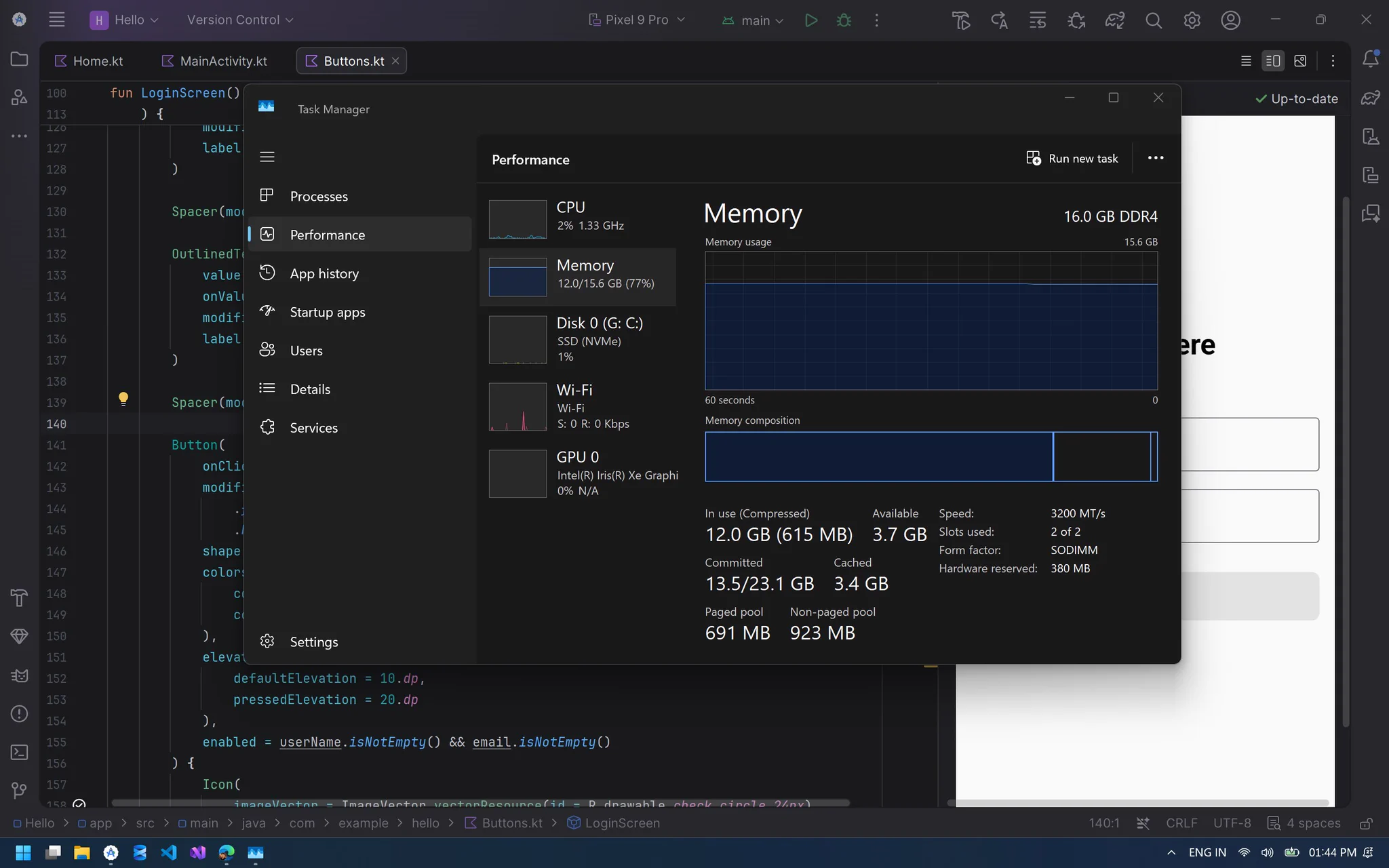 Build by Tech on X: "I just opened a small project in Android Studio ...