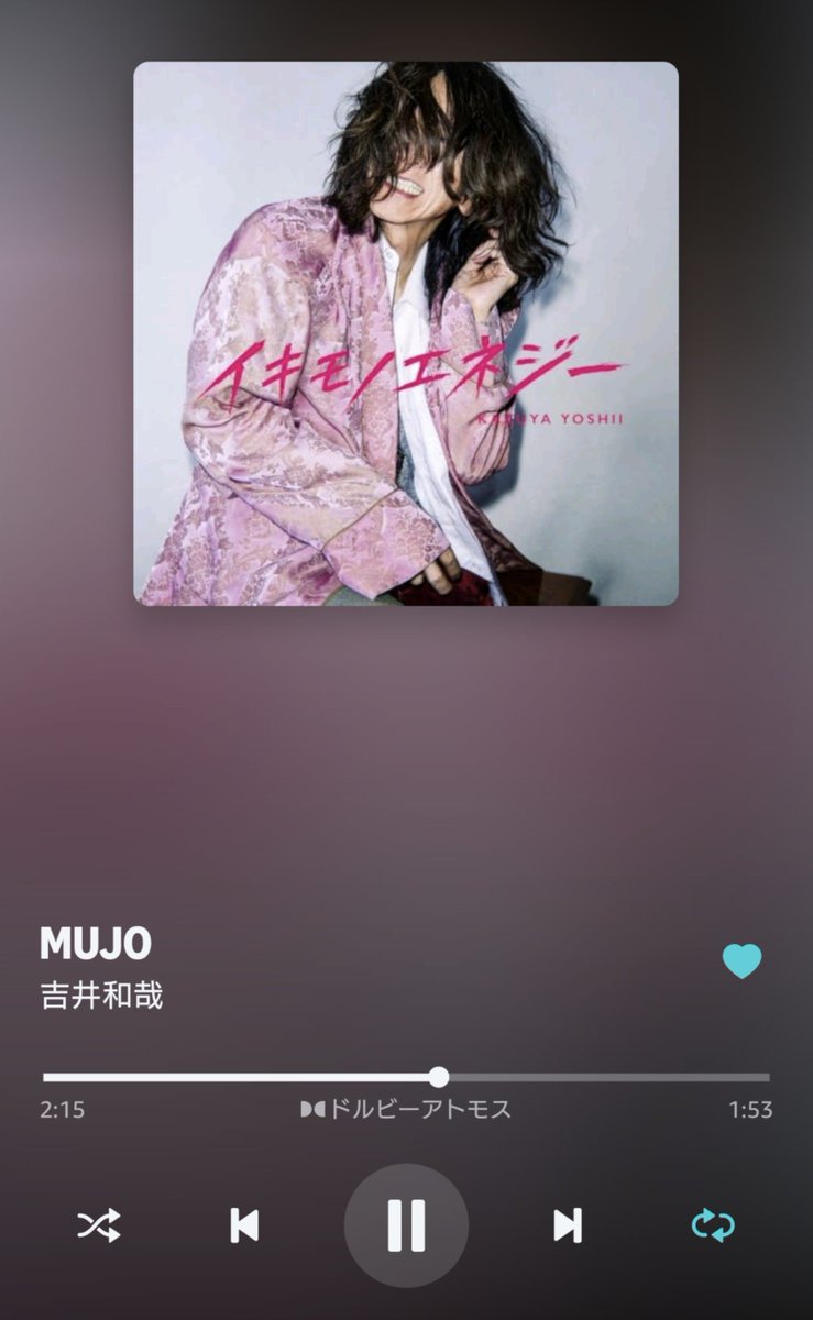 jyoruG504's tweet photo. 吉井さんの新曲いいねぇ
#吉井和哉
#MUJO https://t.co/cISb3JiCOn