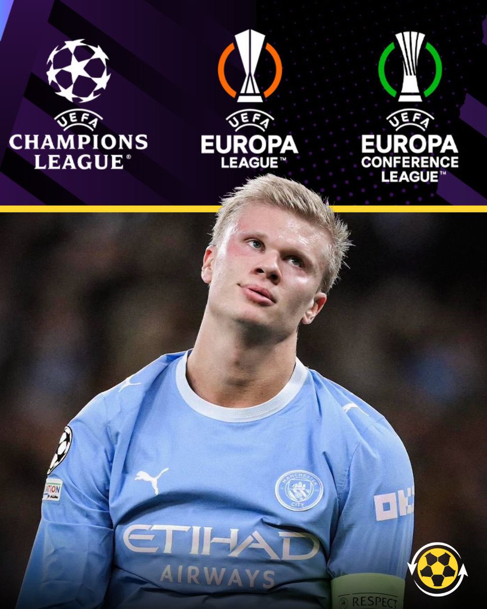 DeadlineDayLive's tweet photo. 🚨 UEFA could reportedly consider banning Manchester City from European competitions for between 7-10 years if the club loses its appeal against the financial charges from the Premeir League. 🤯

Under that measure, it would be unable to participate in the Champions League, Europa League, and Conference League.

(Source: César Augusto Londoño)