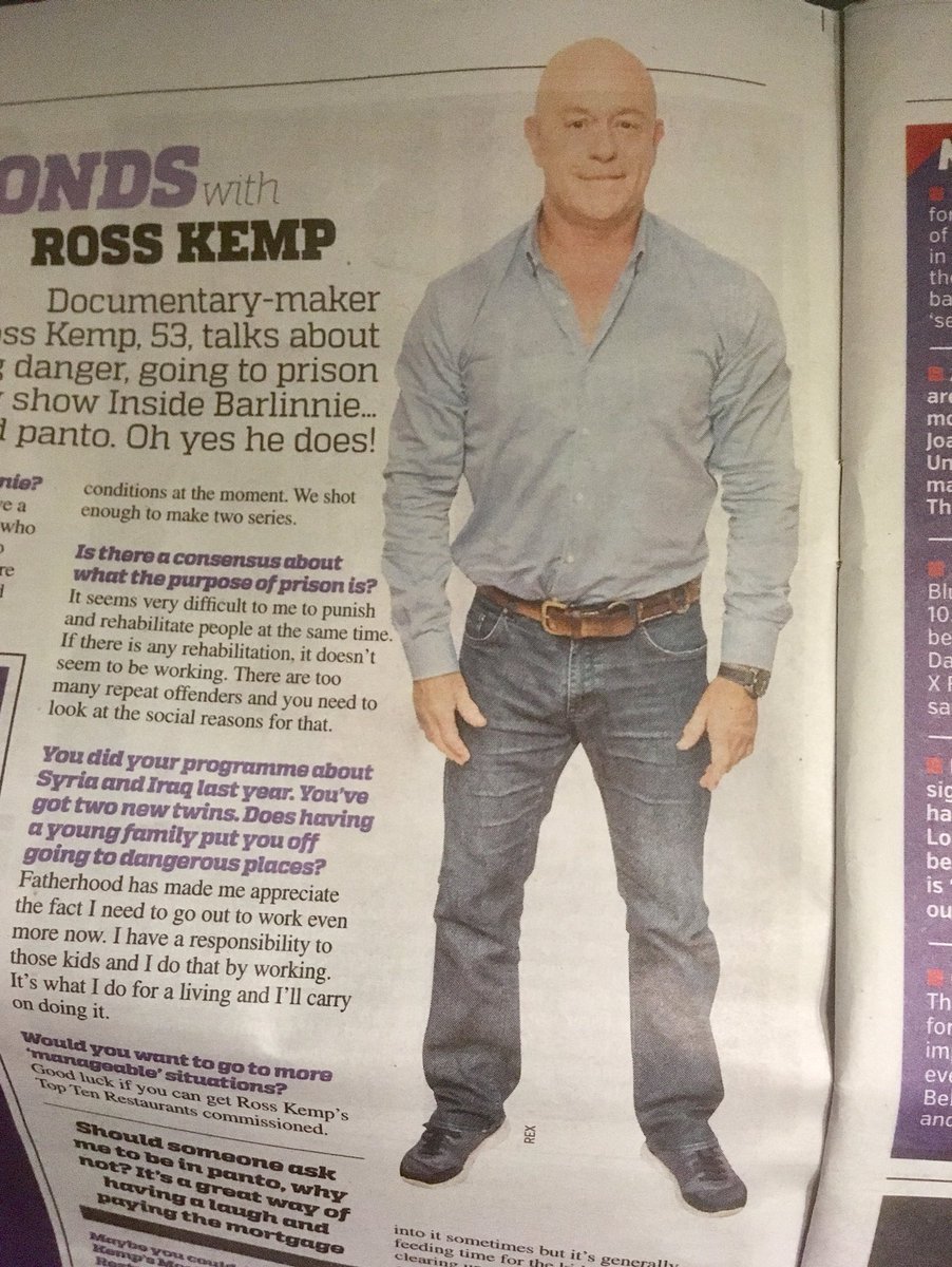 GusTheFox's tweet photo. Ross Kemp’s had both his legs blown off and replaced with the hind legs of an Alsatian. He doesn’t even go on about it. https://t.co/9z0bBVv59U
