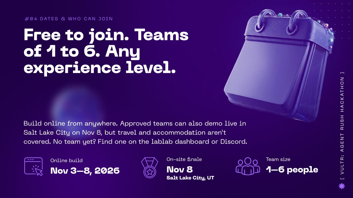 lablabai's tweet photo. An agent that does real work. Writes and runs code, or drives a live browser, with every action contained in a sandbox on Vultr. Then prove the boundary holds.

Most agent demos are judged on what the model says. This one is judged on what the sandbox absorbs. https://t.co/RlWRueoAV8