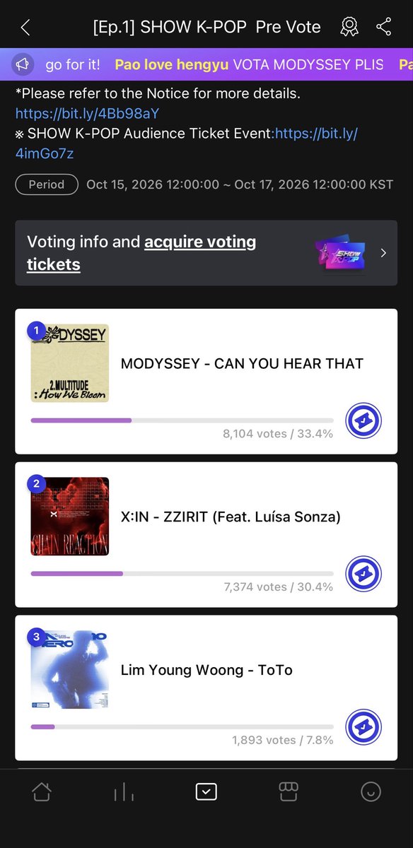 Ksha39's tweet photo. @thetiger_team @X_in_official @X_IN_MEMBERS @TigerAriaAami @real_khusxin @xoxomixin @xinreadyforever We are veryyyy close to winning the pre vote on MUbeat (this can be XIN’s official first win) ! Plz give it your all readys ! https://t.co/7ICprTMiv8
