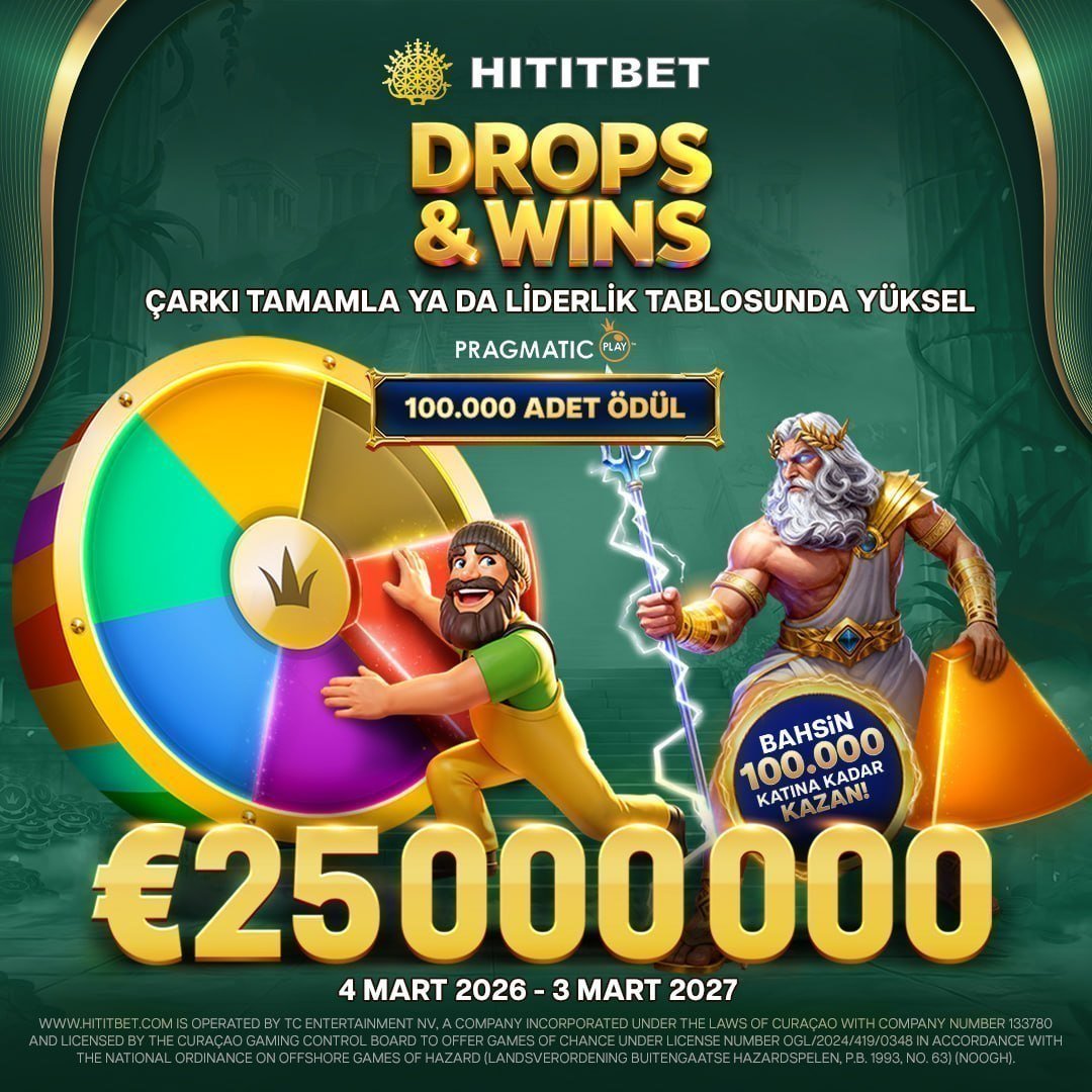 socialhititbetx's tweet photo. 🚀🎉 Pragmatic Play - Drops&amp;Wins Turnuvası Devam Ediyor! 🚀🎉

🎁 Toplam Ödül Havuzu 25.000.000€ 
🎉 100.000 Adet Ödül Dağıtımı
💰 Bahsin 100.000 Katına Kadar Kazanç Fırsatı

4 Mart 2026 - 3 Mart 2027 boyunca heyecan hiç bitmeyecek! 🔥🎰

https://t.co/9bVFCY9siw https://t.co/4vxN8zWU6w