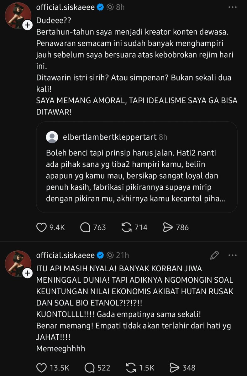 xyshulu's tweet photo. Kita udah ditahap dimana yang bersuara issue pembakaran hutan adalah Vicky Prasetyo dan Siskaee.

Artis2 laen kemana? https://t.co/R4KXBuPzKk