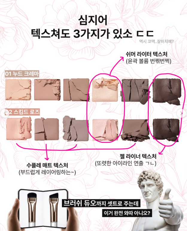 do5raemi's tweet photo. 코맥 인스타에 올라온 얼터 신상 팔레트
매트 쉬머 젤 구성 좋다 .. https://t.co/i7BG62QD76