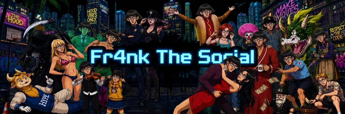 trySocialFr4nk's tweet photo. Thank you to the Fr4nk community for being part of The Hood. 👓❤

Your support means a lot to us. We’ll keep developing the game, building out the city and bringing Fr4nk’s story to life.

We’re glad you’re here for what comes next. $SocialFrnk

https://t.co/eokVrUewgV https://t.co/XcFRKOxBAH
