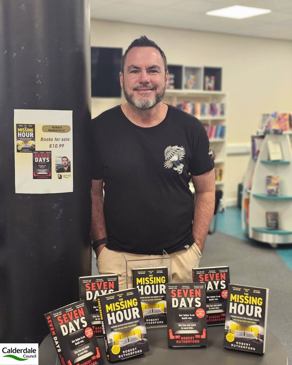 CMBClibraries's tweet photo. Earlier this year, we were delighted to welcome crime writer Robert Rutherford to Hebden Bridge Library. 
As part of our National Year of Reading campaign, he shared his thoughts on the power of reading had on his journey from avid reader to published author. https://t.co/Z9uiUKfJhW